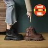 Botas Martin de Sola Grossa da Moda Femininas 2026 Nova Coleção Outono/Inverno Versátil Estilo Britânico Combinam com Saias Venda Quente Estilo de Rua Botas de Motociclista