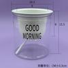 Vaso de flores preguiçoso transparente Absorvente automático redondo plástico hidropônico Bom dia pote criativo carnudo vaso de flores PET garrafa de sopro