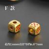 Dados com Buraco Grande Cubos de Transferência Contas Acessórios para Joias DIY Liga Xizang Prata Ouro Fosco Xiangyun Nuvem de Fundo