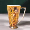 Taza Grande de Porcelana de Hueso de Alta Calidad para Oficina, Taza Trompeta, Taza de Café, Taza para Té con Leche, Taza de Cerveza, Taza para Jugos, Transfronteriza