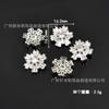 Botones de circonio de alta calidad botones de cristal de mariposa copo de nieve botones de cristal para bricolaje traje abrigo abrigo gemelos broche accesorios