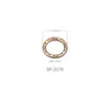 Anillo redondo letras metal hebilla ajustable hebilla de conexión ropa traje de baño ropa interior hebilla decorativa de 0 palabras accesorios para cinturón