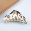 Horquilla exterior triangular vista patrón de mármol horquilla producto nuevo de 12 meses PVC 8cm pinza transfronteriza