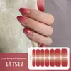 Adesivos para Manicure em Gel Sem Luz de 14 Dedos Popular na Temu Transfronteiriça Adesivos de Unha à Prova d'Água de Longa Duração