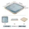 Série Mar Estelar Louça de Melamina Panela Quente Churrasco Restaurante Buffet Tigelas e Pratos Criativos de Imitação de Porcelana Prato para Molho Conjunto de Louças