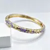 En Stock Suministro Directo de Fábrica Pulsera de Esmalte Macarrón Forma de Gota de Agua con Diamantes Triturados, Pulsera Fina Circular, Accesorios Diarios Estilo Chino Venta al por Mayor