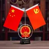 Adorno de Bandera Roja Feng Shui para el Hogar, Escritorio del Jefe, Decoración de Fiesta, Suministros para Salas de Conferencias, Bandera Roja de Cinco Estrellas