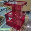 Mesa Auxiliar de Sofá de Acrílico, Mesa de Esquina Creativa, Mesa de Centro para Sala de Estar, Estante de Almacenamiento, Estante de Almacenamiento Simple para Dormitorio, Mesita de Noche