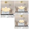 Luz Principal LED Creme Estilo Francês Sala de Estar Lua Planeta Criativo Quarto Bolha Nórdico Quarto Infantil Sala de Jantar Lustre