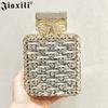 JXL Europeu e Americano Novo Bolsa de Corrente de Diamante Frasco de Perfume Full Diamond Transversal Ombro Bolsa Feminina Bolsa de Mão de Festa com Diamantes