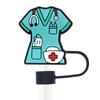 Cross-border Explosions Medical Series Straw Cap 10mm Universal Creative Cartoon Party Palha Decorativa Fivela Poeira Plug