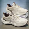 Zapatos de Hombre, Zapatos Deportivos, Zapatos Casuales de Cuero Impermeables Nuevos de Primavera para Hombre, Zapatillas Casuales para Estudiantes de Hombre con Suela Gruesa que Aumentan la Altura