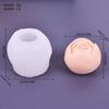 Molde de silicone para relevo de flor de peônia, molde para vela de dia dos namorados, molde tridimensional para bolo de flores