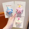 Goma para el pelo tipo moño de bebé con cuadros de estrella de cinco puntas estilo coreano, Cuerda para el pelo a cuadros linda para niñas, Accesorio para el pelo que no daña el cabello