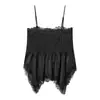 Roupas Femininas Europeias e Americanas Novos Produtos Atacado de Comércio Exterior Transfronteiriço Top Camisola Renda Textura Cetim de Seda Solta Retrô Francês