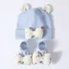 Gorro para Bebé Estilo Coreano Súper Lindo Gorro con Orejas de Conejo Gorro Protector para Bebé Versátil Sin Costuras Gorro para Recién Nacido