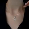 S925 Sterling Silver Lucky Wreath Colar Mulheres Verão Luz Luxo Nicho Design Clavícula Cadeia Tanabata Dia dos Namorados para Namorada