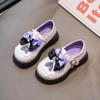 Zapatos para Niñas Zapatos de Princesa de Cuero para Niños Nuevo Estilo Primavera y Otoño Mocasines de Primavera para Niñas Niños Grandes Suela Suave Elegantes