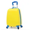 Maleta Infantil de 18 pulgadas Estilo Dibujos Animados Unisex para Estudiantes Maleta de Viaje con Ruedas Universales, Cremallera, Maleta de Trolley, Carcasa Dura, Portátil