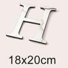 Ventas Calientes Transfronterizas 20cm Tamaño Grande 3D Acrílico Letra Inglesa Espejo Adhesivo de Pared Autoadhesivo Combinación Adhesivo de Espuma Eva