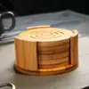 Porta-copos de Chá, Tapete de Chá Kung Fu, Conjunto de Porta-xícaras de Chá, Bandeja de Chá, Tapete de Isolamento Térmico, Tapete de Bambu, Bandeja de Chá, Acessórios para Cerimônia do Chá, Utensílios de Bambu
