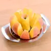 Herramienta engrosada de acero inoxidable para cortar frutas, rebanador de manzanas, descorazonador y rebanador multifuncional en forma de flor