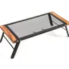 Mesa de churrasco externa Amazon mesa dobrável de camping rack de armazenamento portátil Rack de armazenamento anti-escaldante de faia