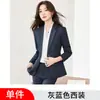 Venta al por mayor transfronteriza nuevo estilo otoño e invierno 2026 conjunto profesional de dos piezas: blazer de manga larga color albaricoque y pantalones para mujer