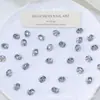 Base Lisa Sin Fondo 6*8 Huevo de Paloma Azul Denim Apilados Diamantes de Imitación para Arte de Uñas DIY Lujo Ligero