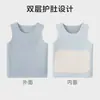 Chaleco de forro polar para bebé, sin costuras y cálido para otoño e invierno, ropa unisex para bebé, camiseta interior para niños y ropa de estar en casa