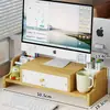Soporte para monitor de computadora, elevador de monitor de escritorio, soporte para laptop, soporte modular para teléfono, base de elevación de pantalla