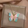 Collar de Perlas Mariposa El Mago de Oz Nuevo para Mujer Cadena Clavicular de Lujo Ligero Nicho Accesorios de Cuello con Borlas de Gama Alta para Mujer