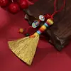 Examen de ingreso a la preparatoria escoba de oro pluma de oro colgante cada examen pasará los adornos auspiciosos mini escoba borla