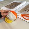 Boné Popular com Bico de Pato Colorido Dopamina Porta-Moedas Armazenamento Porta-Moedas Bolsa para Fones de Ouvido Pingente de Chaveiro Pequena Bolsa