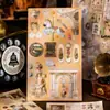 Libro de Pegatinas Yuxian, Serie Historia del Té del Jardín de los Sueños, Pegatinas Decorativas de Fondo Collage Retro Francés DIY, 20 Hojas, 2 Diseños