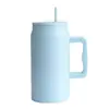Novo Copo de Palito Grande de Aço Inoxidável a Vácuo de Camada Dupla para Grande Capacidade Transfronteiriço Mac Big Copo de Carro com Alça 50oz
