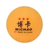 Bola de Treinamento de Tênis de Mesa Três Estrelas, Alta Elasticidade, Durável, Novo Material ABS, Amarelo e Branco, Bola de Ping Pong para Exterior