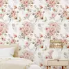 Papel de Parede Espessado Autoadesivo Decoração de Parede de Alta Qualidade Adesivos de Parede de Flores e Plantas Verdes Decoração de Quarto Fornecimento Transfronteiriço Atacado