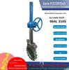 Válvula de guilhotina de vedação rígida com engrenagem cônica de aço inoxidável tipo flor de ameixa PZ543, válvula de guilhotina de polpa 304, fabricante de válvula de placa de polpa