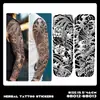Pegatinas de Tatuaje Herbales de Brazo Completo Transfronterizas, Impermeables, de Larga Duración, No Reflectantes, Diseños de Tatuajes Realistas para Manos, Brazo de Flores, Brazo de Flor de Cerezo, Estilo Tradicional