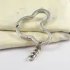 Argola de chaveiro especial em formato de prata com argola de corrente chaveiro Flor de ameixa/Estrela/Coração de pêssego/Quadrado Maçã