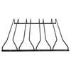 Cross-border simples atacado copo de vinho tinto rack de cabeça para baixo rack de vinho preto pendurado taça rack rack copo única fileira