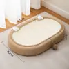 Nido Tablero Rascador para Gatos de Sisal, Resistente al Desgaste y que No Suelta Pelo, Tablero Rascador Redondo Extra Grande de una Pieza, Recipiente Nido para Gatos, Cuerda de Cáñamo que No Se Puede Rascar