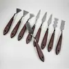 9 Raspadores de Óleo con Forma Especial, Espátula para Tinta, Espátula de Madera, Espátula para Pigmentos