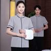 Ropa de Trabajo Limpieza Manga Corta Femenina Habitación de Hotel Propiedad Comunitaria Ama de Llaves Aspiradora de Habitación Tía Verano Pa Traje