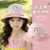 Sombreros para Niños, Sombreros de Sol, Sombreros de Cubo de Pingüino de Dibujos Animados, Sombreros de Pescador Finos de Primavera y Verano, Protección Solar para Niños y Niñas, Ala Ancha, Protección UV