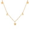 Pulsera de acero de titanio con diseño de estrella de pentagrama y girasol, estilo transfronterizo, para mujer