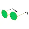 Nuevas Gafas de Sol Redondas Retro Lente Oceánica Tendencia Gafas de Sol de Playa Grupo de Padrinos de Boda Gafas Lente de Príncipe Color de Lente
