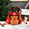 Hong Kong Amor Creativo Bolsa de Tote Navideña Muñeco Tridimensional Bolsa de Dulces Varias Bolsas de Manzana Bolsillo con Cordón Bolsa de Regalo Decorativa