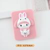 Nuevo Lindo Dibujo Animado Espejo de Maquillaje Plegable Tridimensional con Peine Set Estudiante Tocador Portátil Plegable Espejo Pequeño Venta al por Mayor